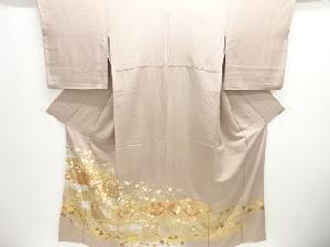 鳳凰に華紋・菊模様刺繍一つ紋色留袖